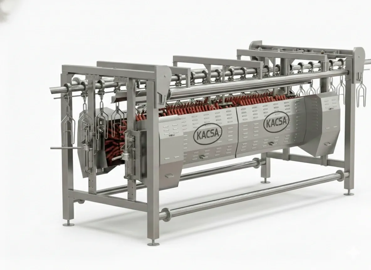 Desplumadora de Ataque de dos cabinas con tres hileras cada una