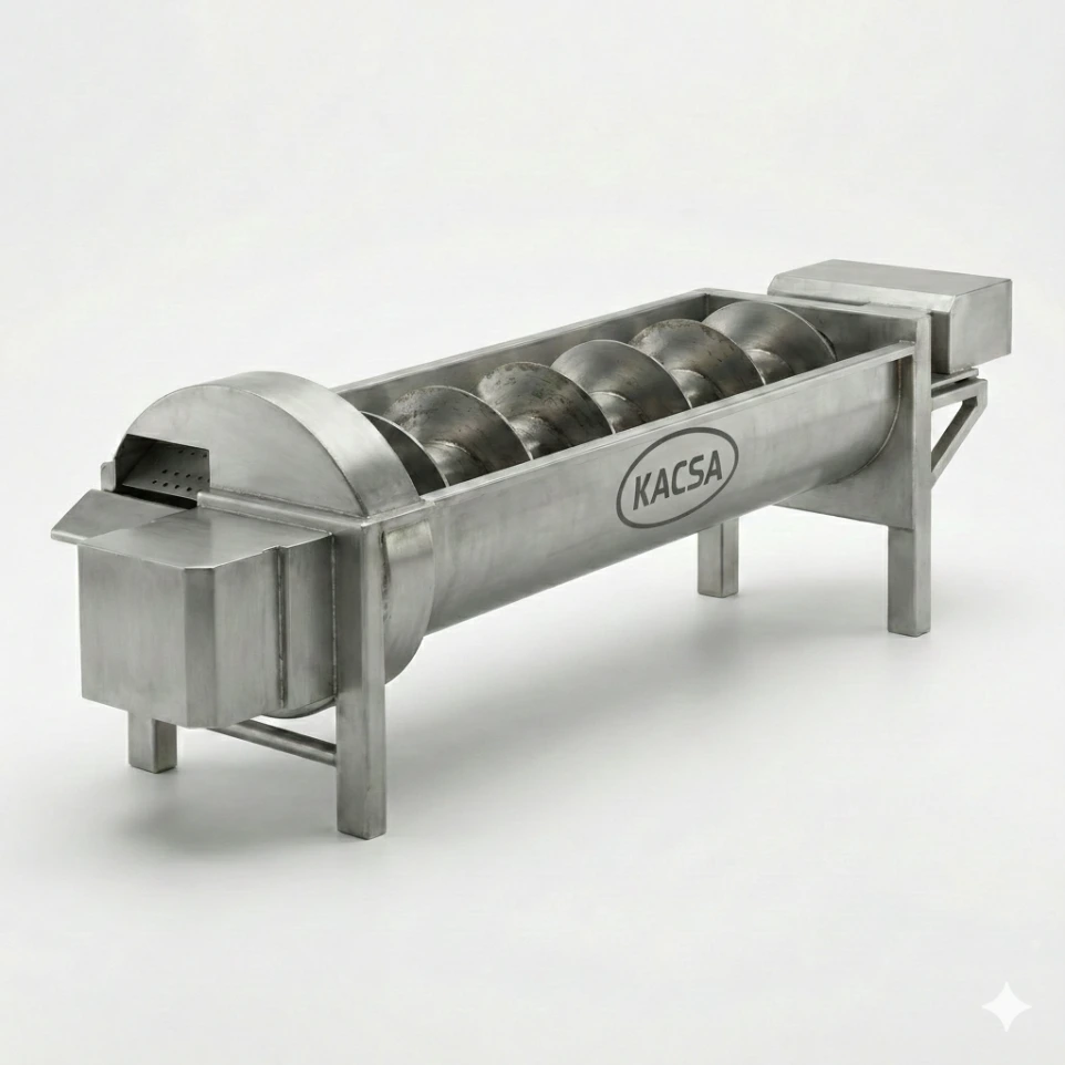 Escaldadora de Patas de pollo tipo tornillo.